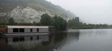 floating on the Seine.